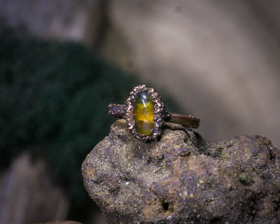 Amber Ring Sea Witch Jewelry Mermaid Ring Water Tribe - Etsy