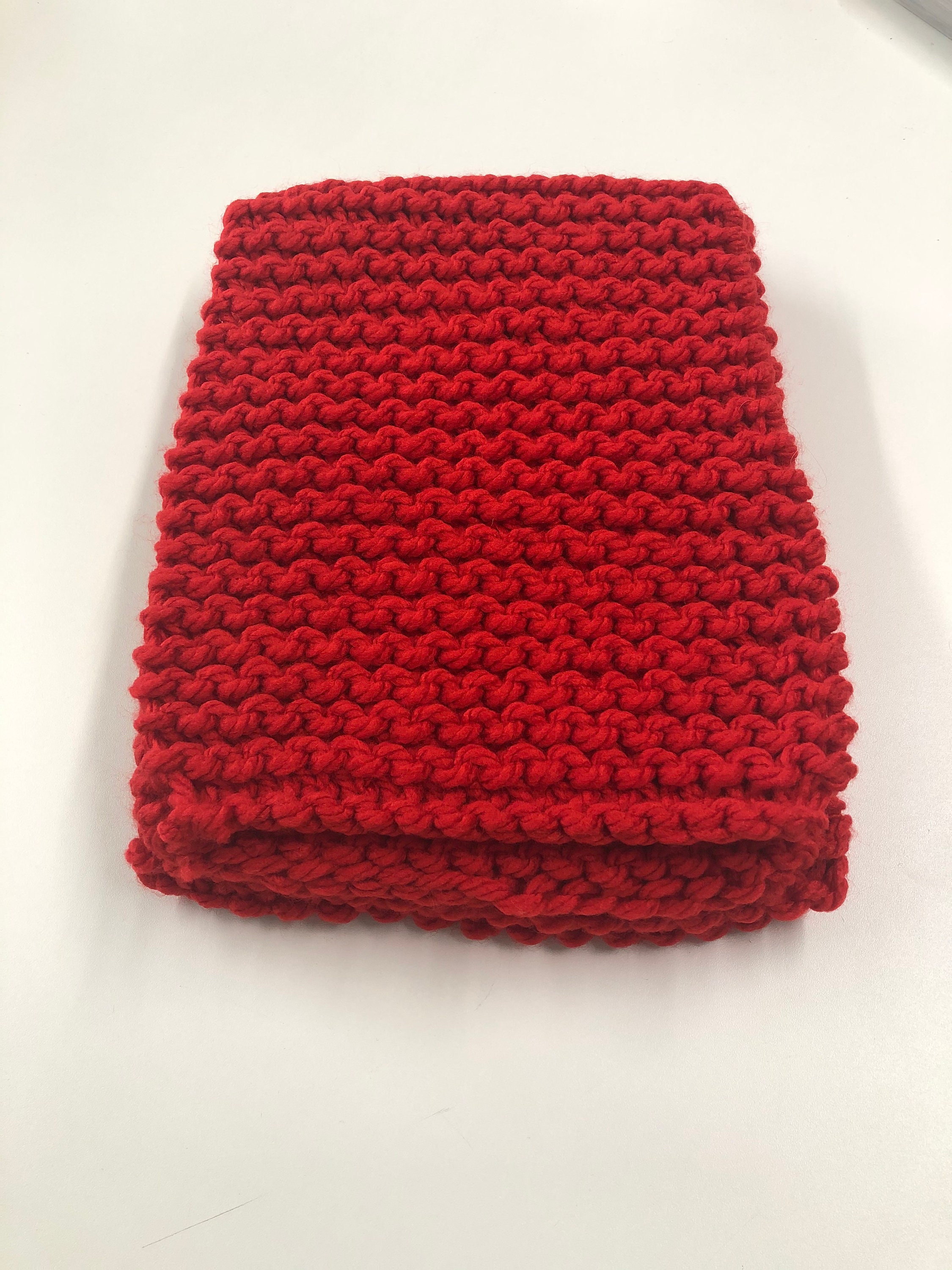Hand Knitted Super Chunky Yarn Scarf - Etsy