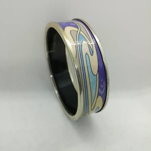 Beautiful Designer Michaela Frey Wille Sarah Bernhardt Bangle in Blue image 3