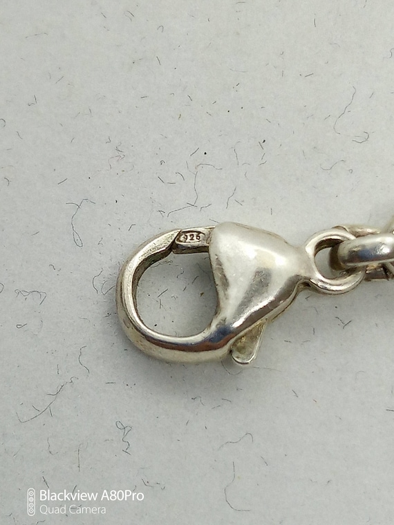 Beautiful Vintage 1970s Sterling Silver 925, Pear… - image 8