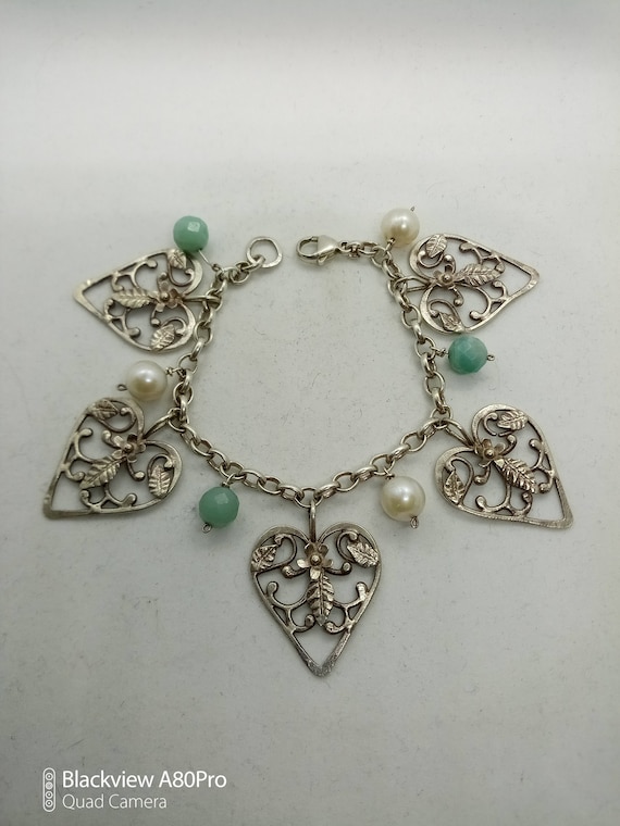 Beautiful Vintage 1970s Sterling Silver 925, Pearl