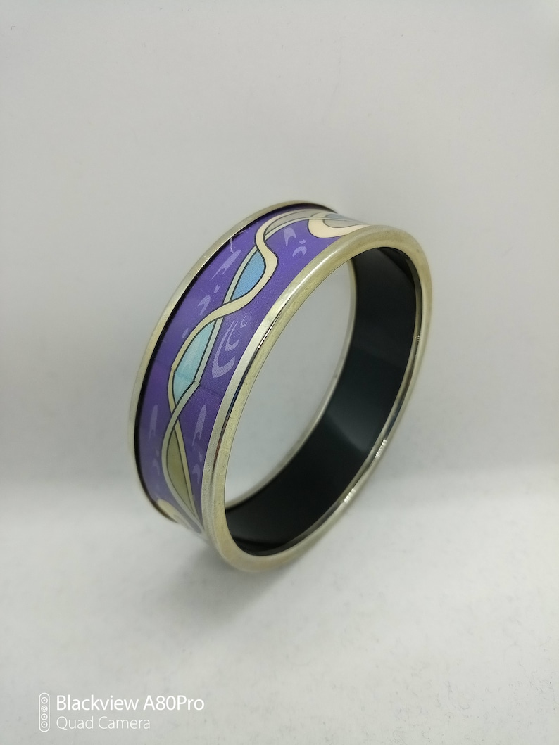 Beautiful Designer Michaela Frey Wille Sarah Bernhardt Bangle in Blue image 4