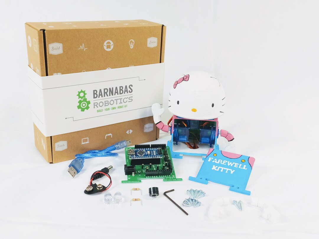 Custom 3-D Printed STEM STEAM Robot Kit to Learn Arduino Coding ...