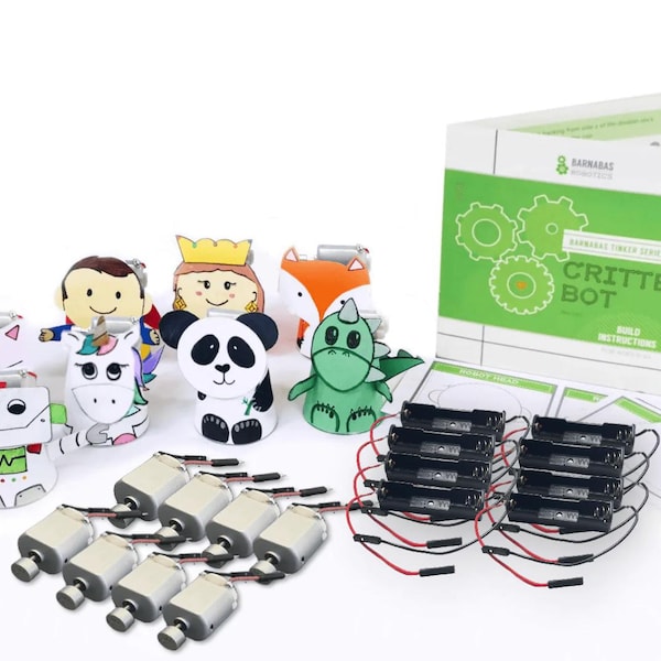 Critter Bot Craft Robot Kit: STEM STEAM Activity (Ages 6-10)