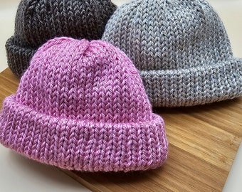 Newborn Knit Hat (Soft Baby Hat, Baby Shower Gift, New Baby Gift)