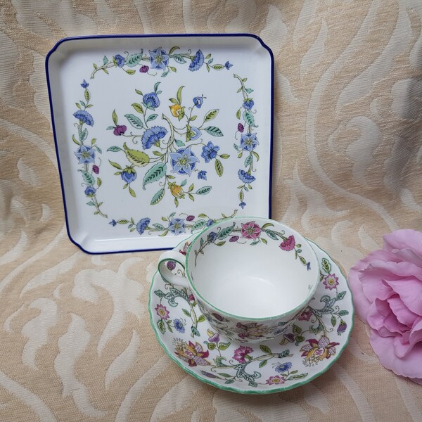 Minton Haddon Hall Blue Etsy