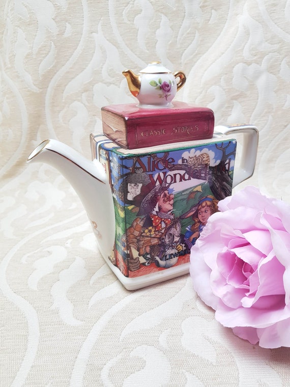 Alice in Wonderland Sadler Teapot Vintage Novelty James Etsy