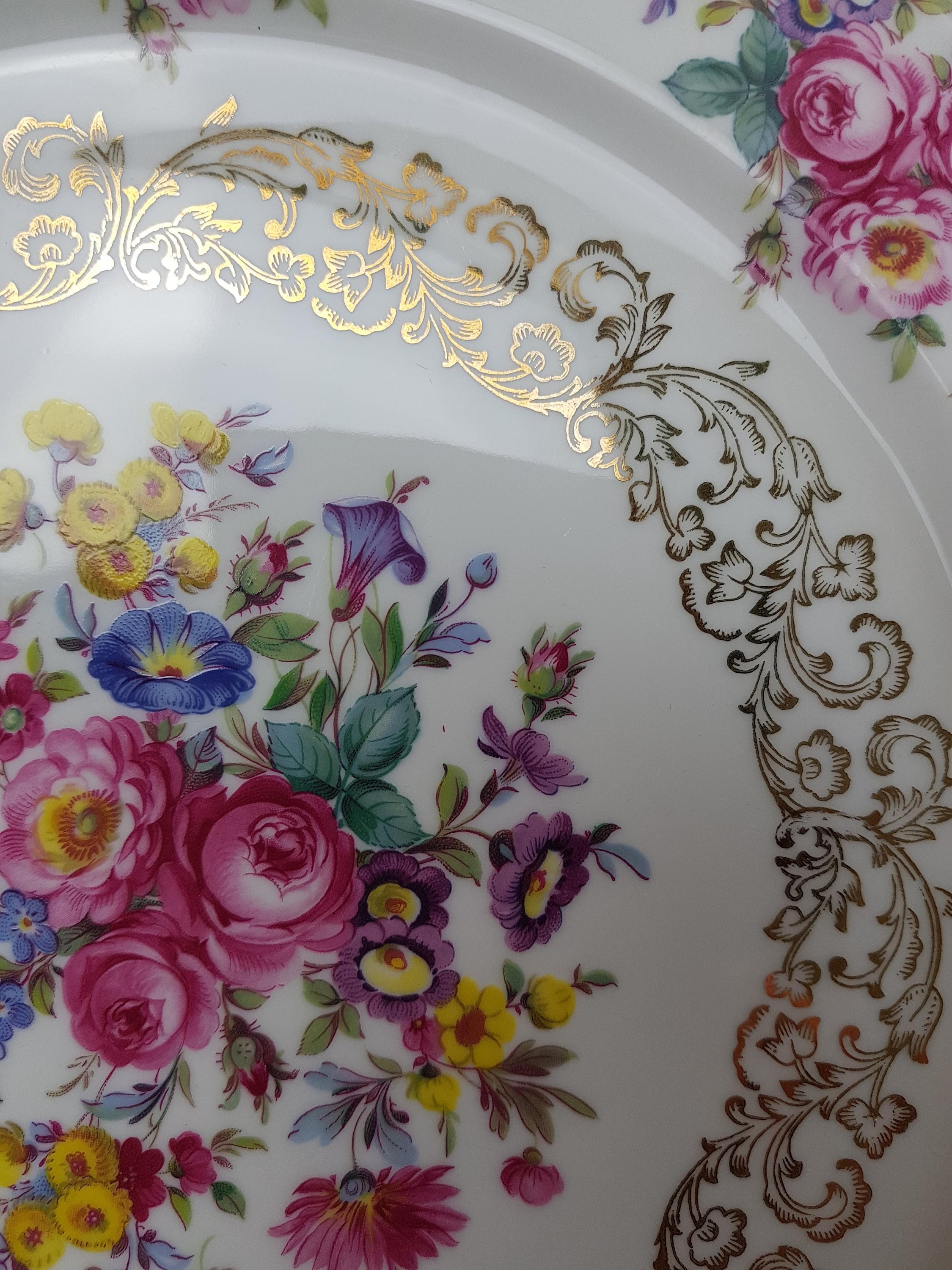 Stunning Vintage BAYREUTH GLORIA Flat Cake Plate Bayreuth Etsy UK
