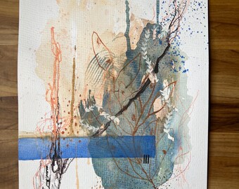 Mareas 2 / Impresiones Giclée de 9 x 12 pulgadas / Impresiones de bellas artes / Impresión de arte abstracto / Impresión de arte abstracto de playa / Impresión de arte de archivo