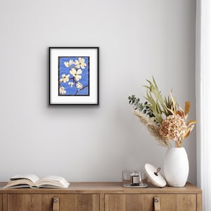Dogwoods | Original Painting on Paper | Acrylic Gouache | Abstract Flowers | Flowers in Bloom | Original Art | Boho Art | Original Painting