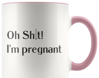 Funny New Mom Mug,Funny Baby Shower Coffee Cup,7 Colors Ceramic Accent Mug