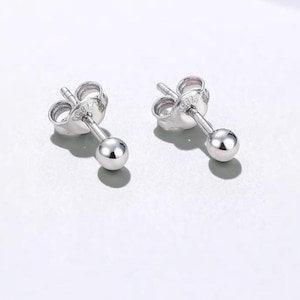 Boucles d'oreilles à tige en véritable platine massif Pt950 poli avec dos en platine pour un usage quotidien pour hommes, femmes et enfants. Livraison gratuite