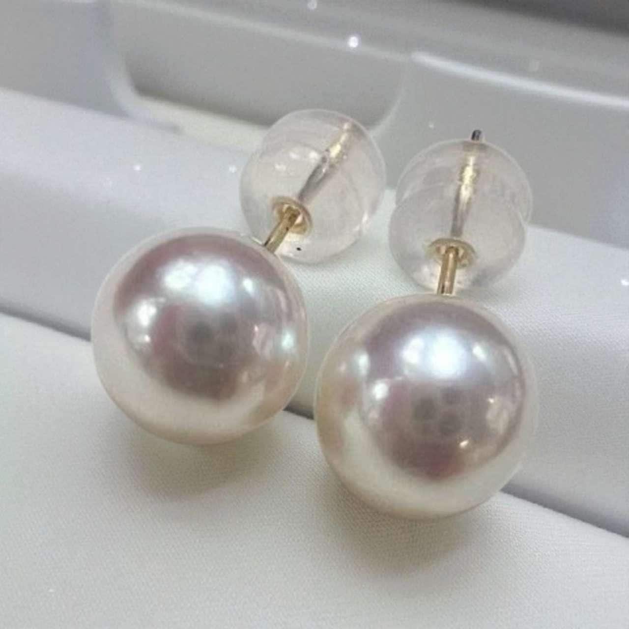 Boucles D'oreilles Boules 10 Mm Plaqué Or 18 Carats - Bijoux Femme - Neuves
