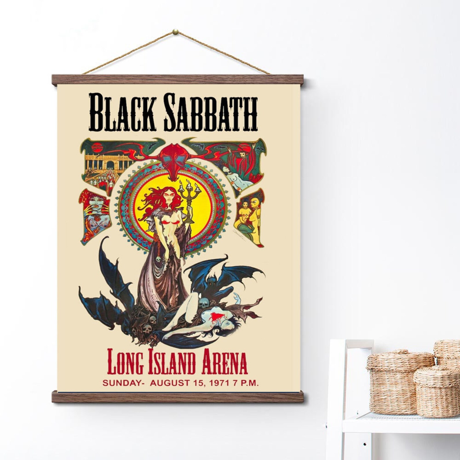 Black Sabbath Concert Vintage Poster Canvas | Etsy