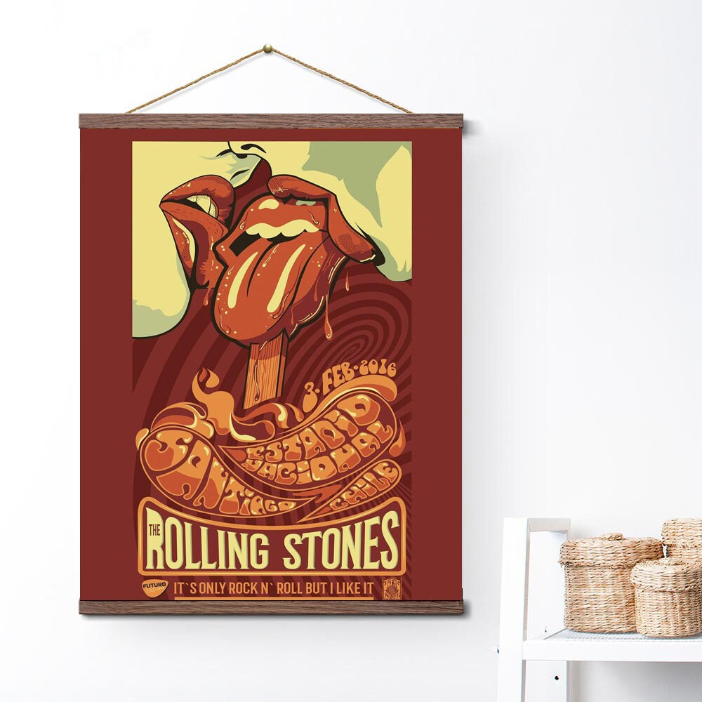 The Rolling Stones vintage poster canvas Etsy
