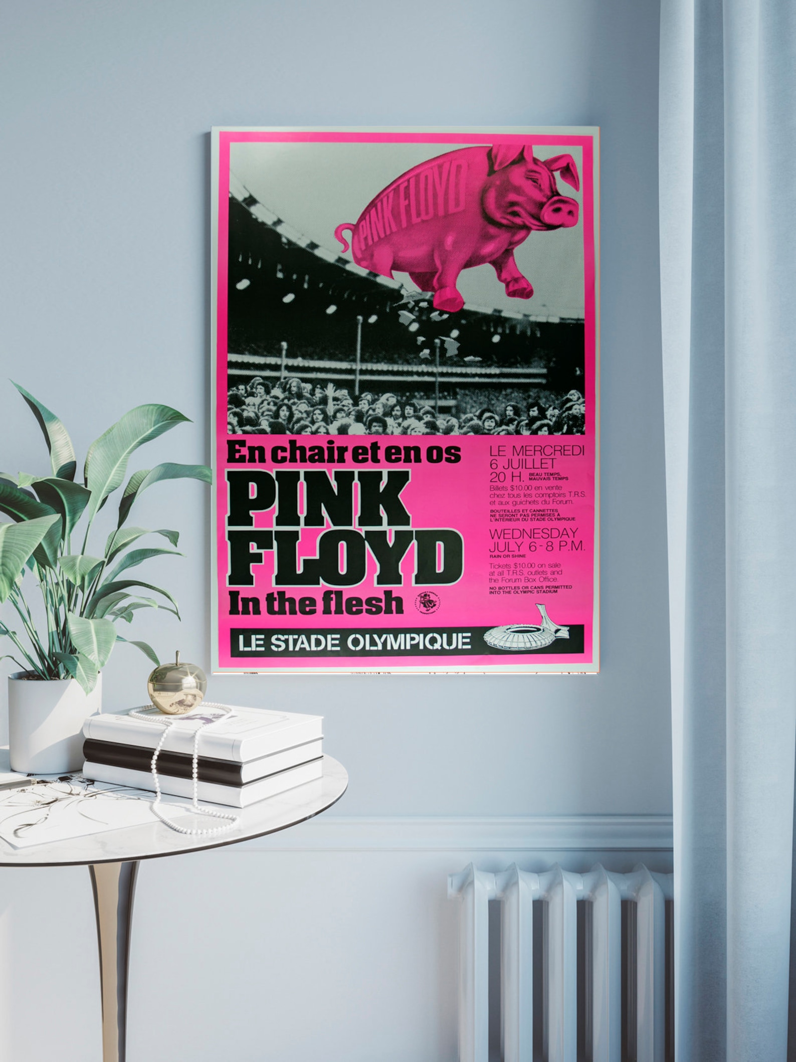 Pink Floyd vintage poster canvas Etsy