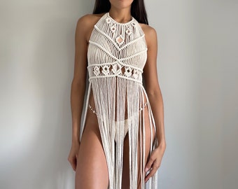 Amaya macrame dress