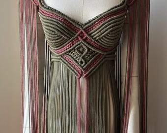 Vestido de macramé Angelina