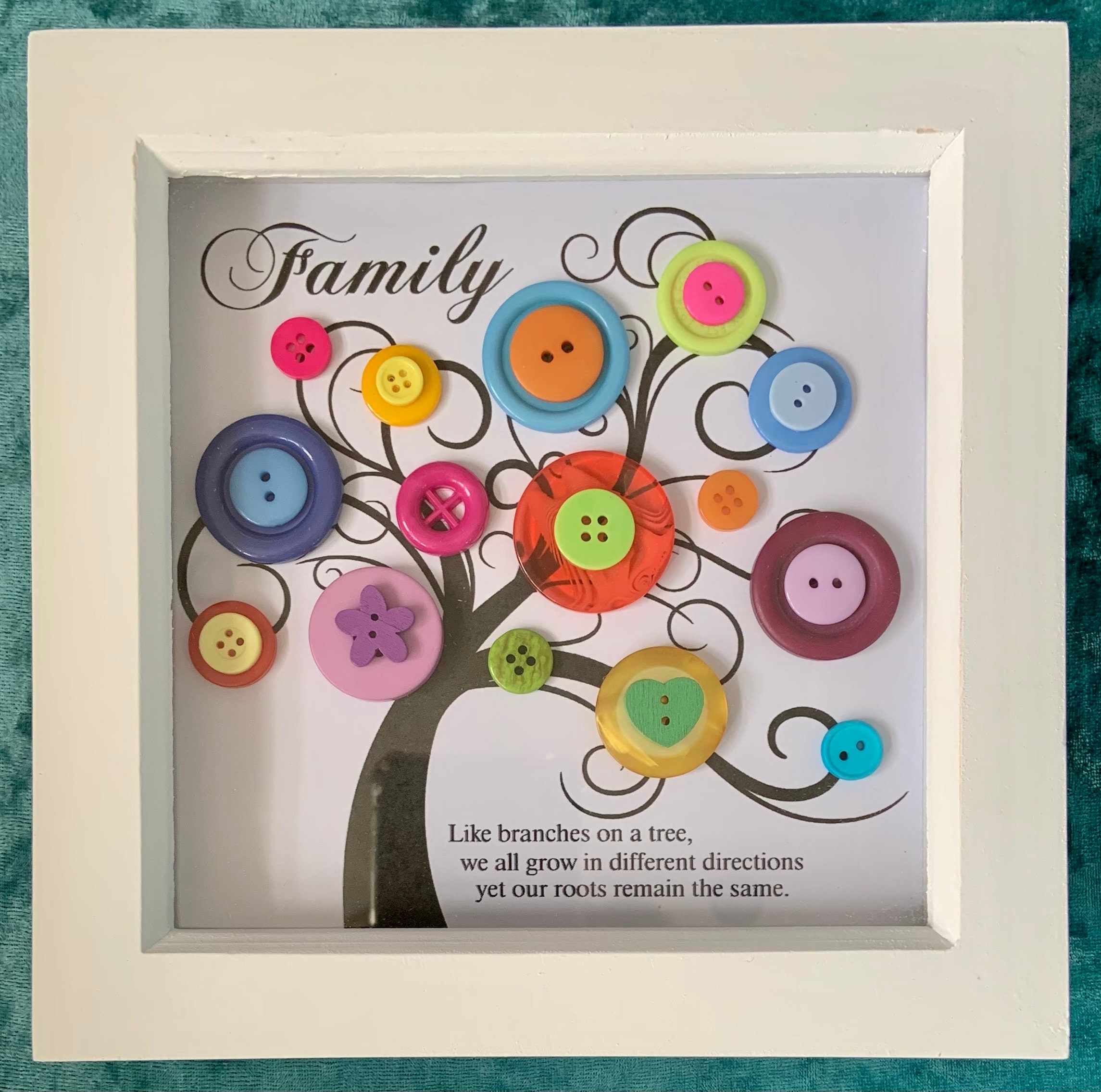 Box Button Tree Button Art Tree Box Frame Picture - 2 Sizes Available - Etsy UK