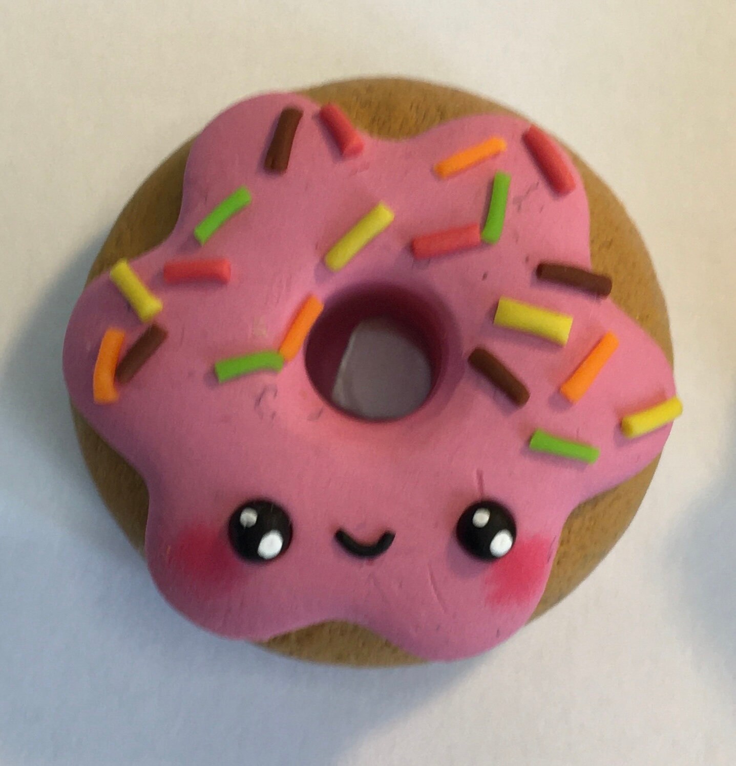 Cute Polymer Clay Donuts With Quote in White Box Frame Picture Etsy UK