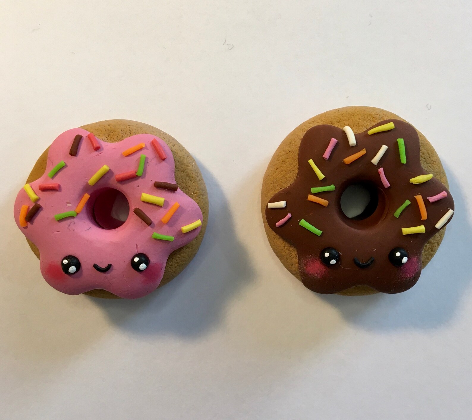 Cute Polymer Clay Donuts With Quote in White Box Frame Picture Etsy UK