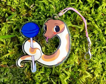 Lollipop Python Acrylic Charm
