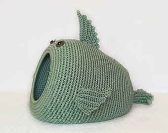 Tricot Chat Lit Etsy