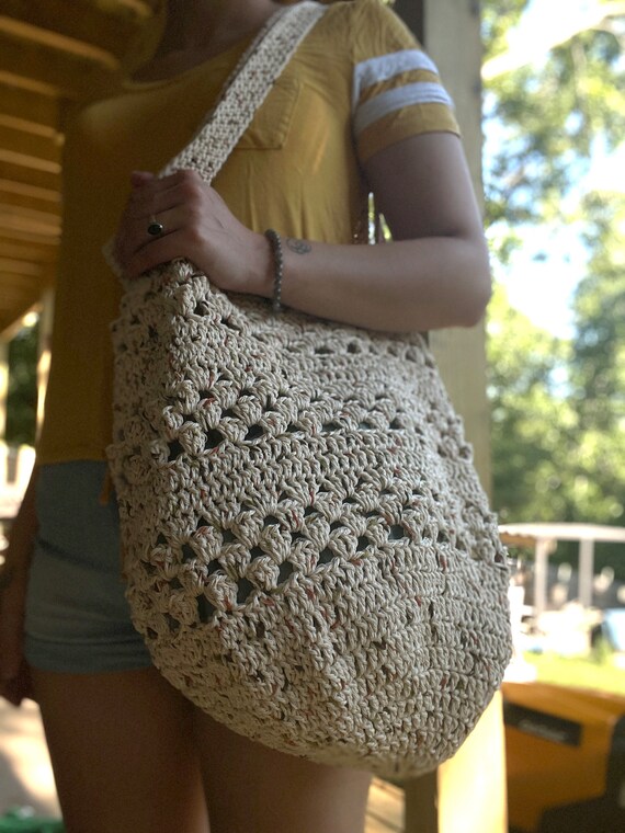 Etsy crochet market bag sale