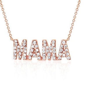 Custom Name Natural Diamond Pendants VS2 G/H