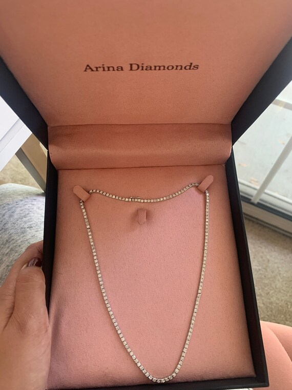 7 carat outlet tennis necklace