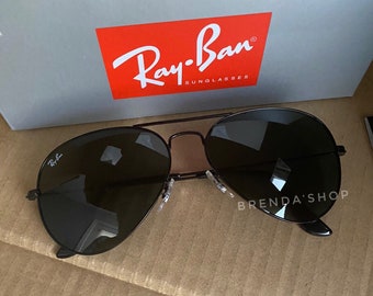 Rayban Total Black | Etsy Australia