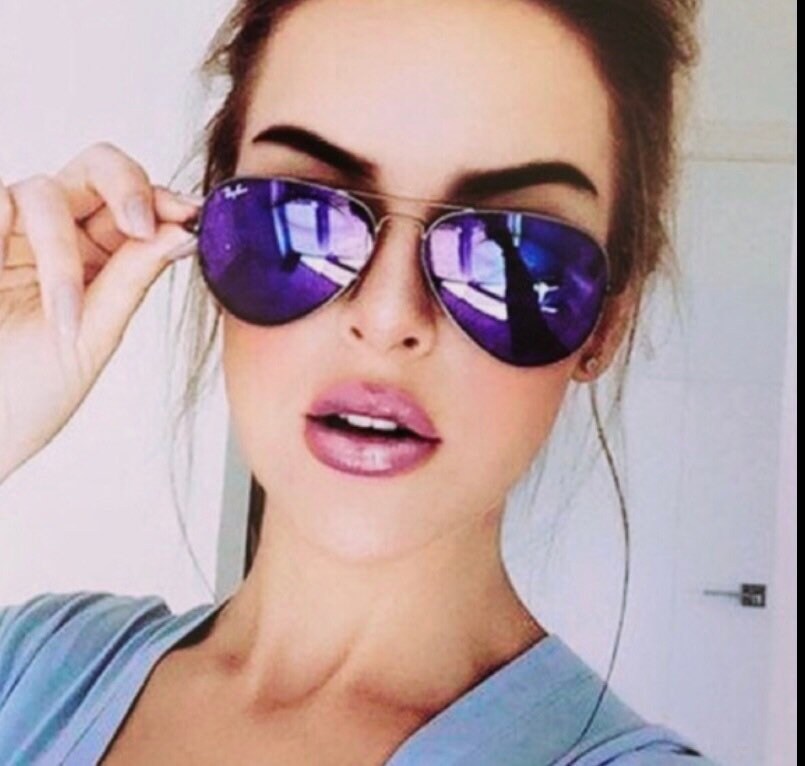 Ray Ban Aviator Purple Mirror Rb3025 Etsy Ireland
