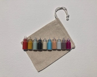 GREEK dry pigment SAMPLER - 10 bottles