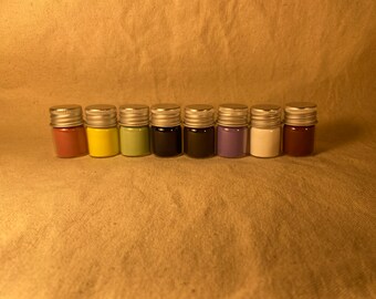 Antiqued Dry Pigment Assortment - 8 Vintage Colors