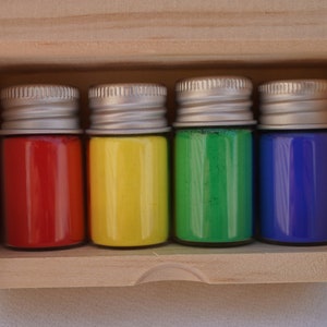 CONTEMPORARY dry pigment assortment - four 2-tsp bottles