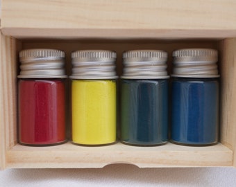 MAYA dry pigment assortment - four 2-tsp bottles