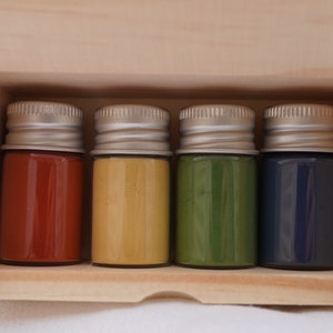MEDIEVAL dry pigment assortment - four 2-tsp bottles