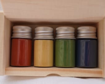 MEDIEVAL dry pigment assortment - four 2-tsp bottles