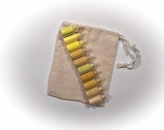 Yellow Dry Pigment Sampler