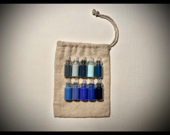 Historical Blues Dry Pigment Sampler -