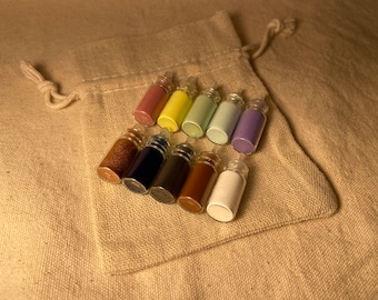 ANTIQUED dry pigment SAMPLER - ten bottles