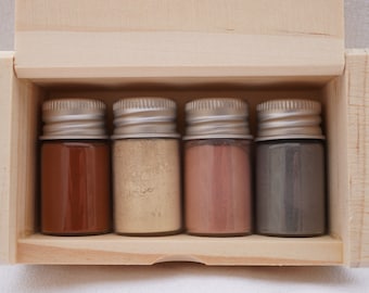 LITHOPHONIC dry pigment assortment - four 2-tsp bottles
