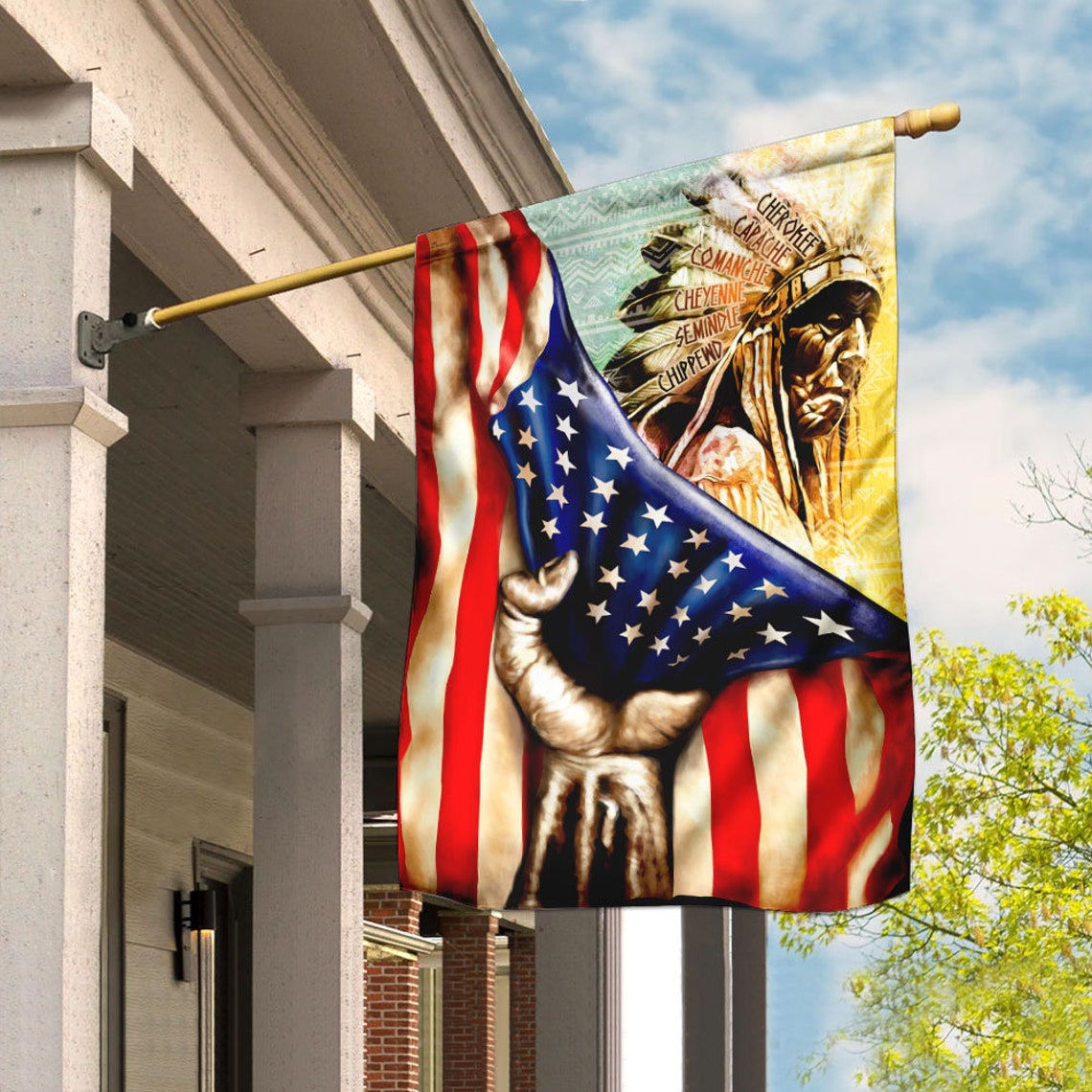 Bandera de los nativos americanos bandera de paz de la | Etsy