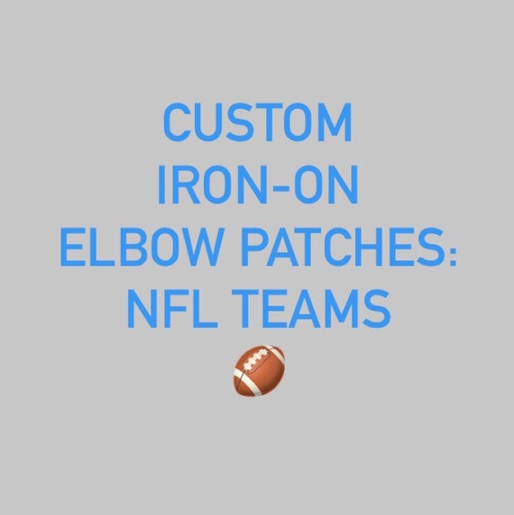 CUSTOM NFL Ironon Elbow Patches Etsy