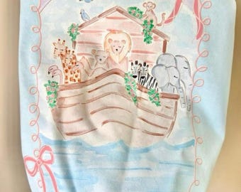 Kids Noah's Ark Shirt | Watercolor Animals Toddler Tee | Christian Bible Story Clothing