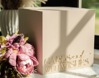 Acrylic Card Box Wedding, Thank You Wedding Cards Box, Party Cards Box, Cards and Well Wishes, Wedding Decorations, Baby Shower Cards Box
