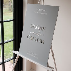 Luxury Wedding Welcome Sign Wedding Decorations Welcome To Our Wedding Modern Wedding Signage Neutral Wedding Sign