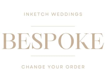 Bespoke - If you want to change, add or redesign - please get in touch we can give you a quote and let you know which option to choose