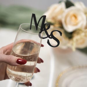 Initialen Voor Glazen Gepersonaliseerde Bruiloft Drankje Toppers Wijnglas Bedel Bruiloft Drankje Accessoires Cocktail Naamplaatje Bruiloftsdecoraties
