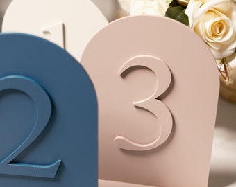 Arch Wedding Table Numbers With Stands Wedding Sign Acrylic Table Sign Table Names Seating Chart Table Plan